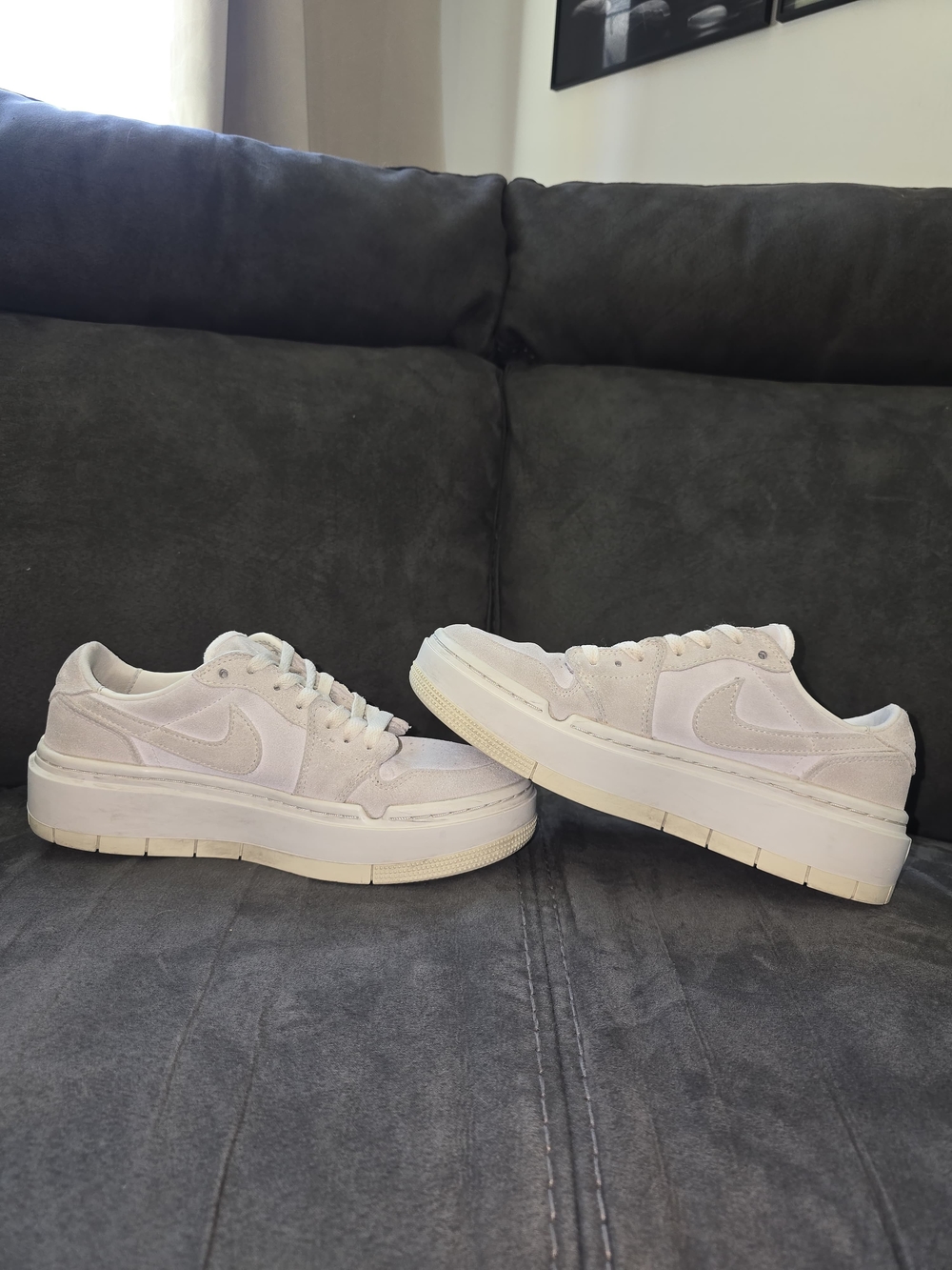 Nike Women's Low-Top Platform Sneakers in Off-White